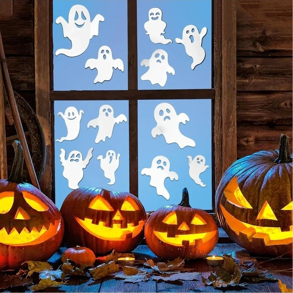 Halloween Ghost Window Clings Stickers Decorations Decals Party Decor‎